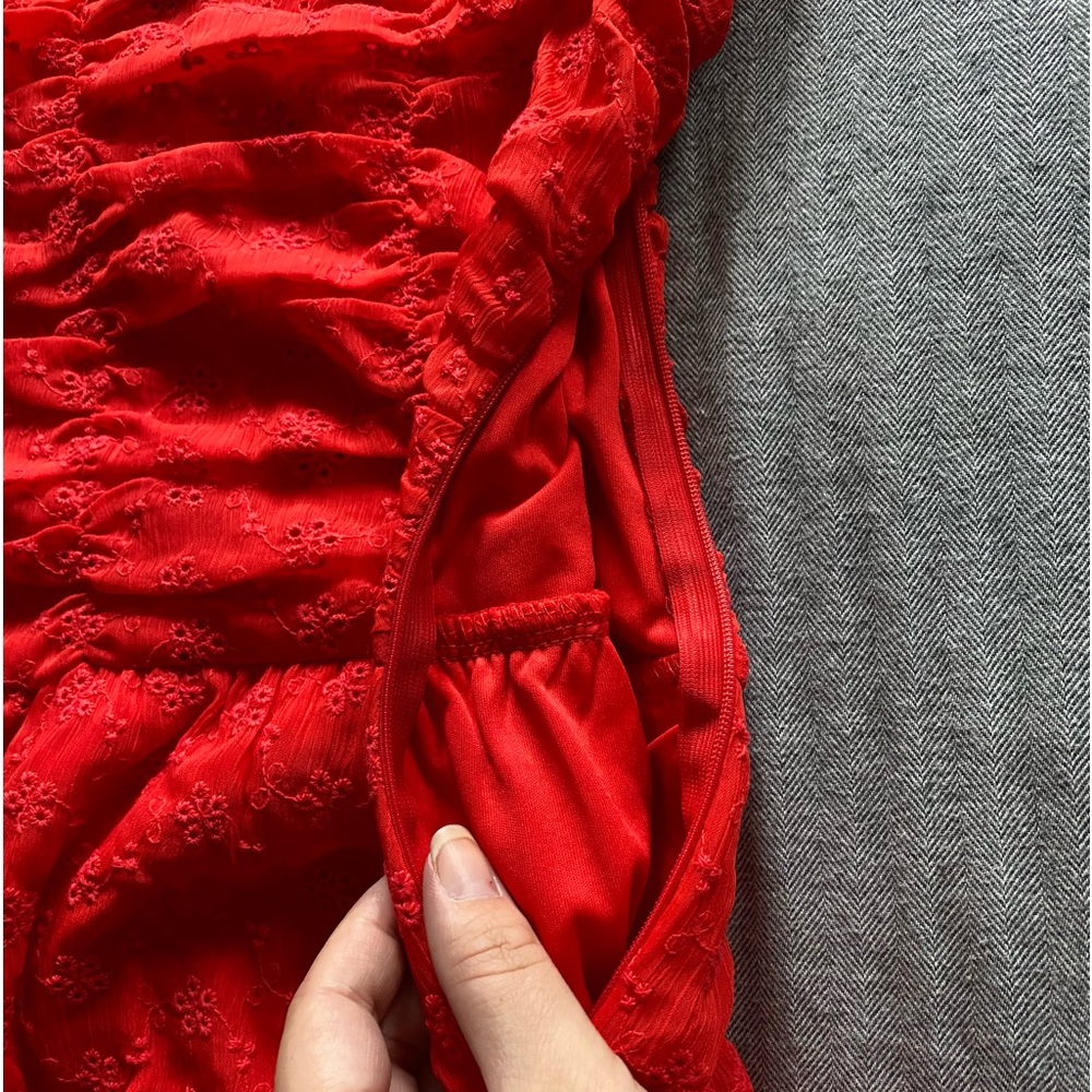 Lulus - Red Mini Dress - Picture 4 of 4